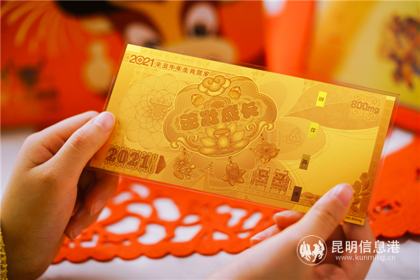 《善建成長·CCTV春晚牛年壓歲金》實物