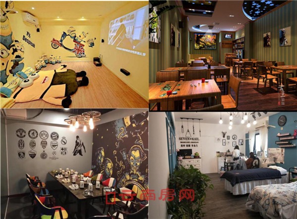 各式娛樂休閑店鋪成了老舊寫字樓的“主營(yíng)業(yè)務(wù)”