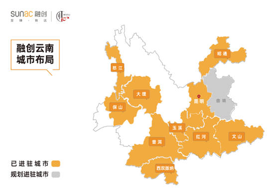 融創(chuàng)云南城市布局(截止至2021年3月) 融創(chuàng)云南城市布局(截止至2021年3月)