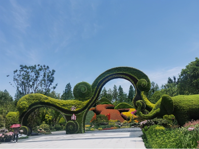 第十屆中國花卉博覽會開幕，云花驚艷滬上