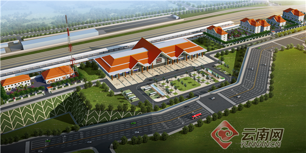 中老鐵路國門站-磨丁車站金屬屋面施工全面完成3