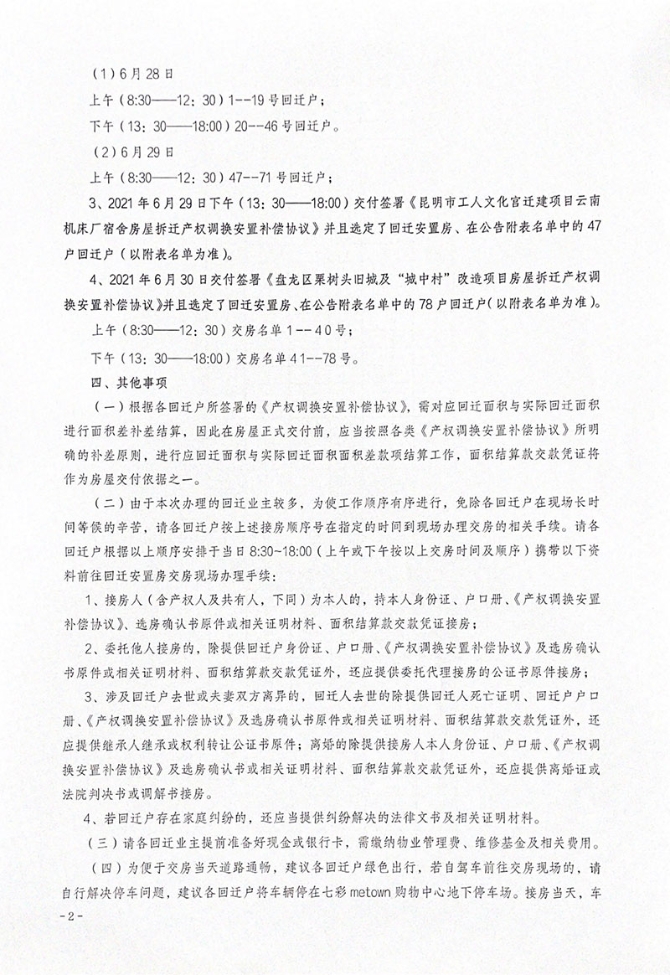 盤龍區(qū)栗樹頭舊城及“城中村”改造項目2