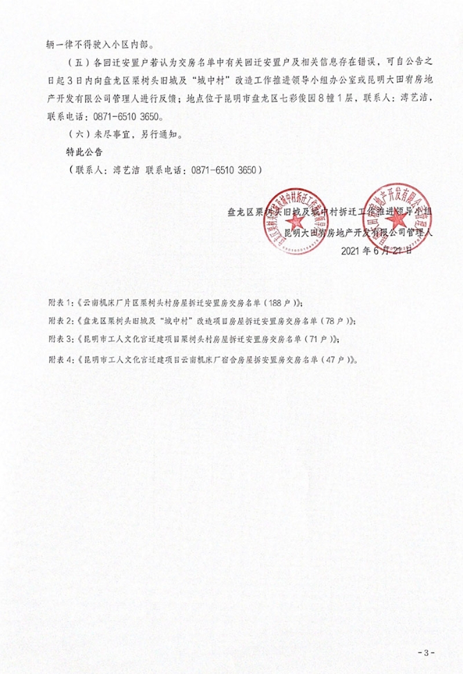 盤龍區(qū)栗樹頭舊城及“城中村”改造項目3