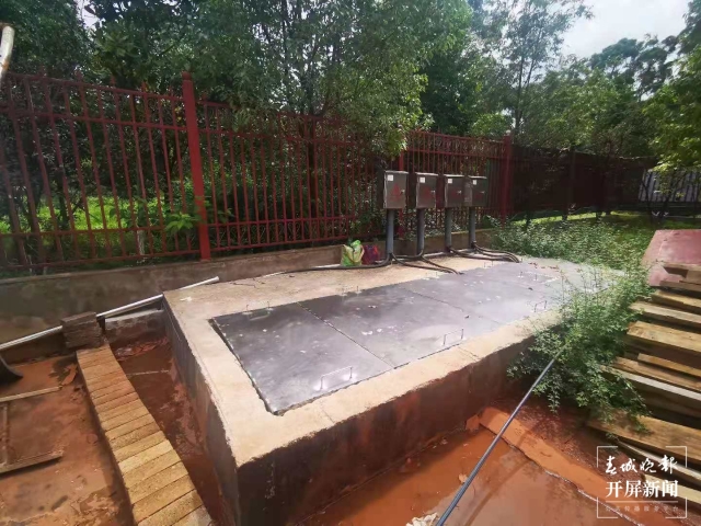 昆明市首次采用生態(tài)濾池進行調(diào)蓄池除臭(春城晚報-開屏新聞記者 張勇 攝)