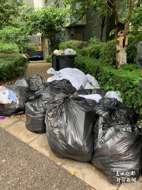 市民投訴昆明金色俊園小區(qū)垃圾4天無(wú)人清運(yùn)(春城晚報(bào)-開(kāi)屏新聞?dòng)浾?孫琴霞 實(shí)習(xí)生 黃千儀 攝)
