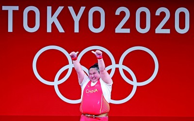 中國體育代表團一日五金