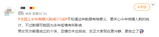 上半年全國離婚人數(shù)減少五成