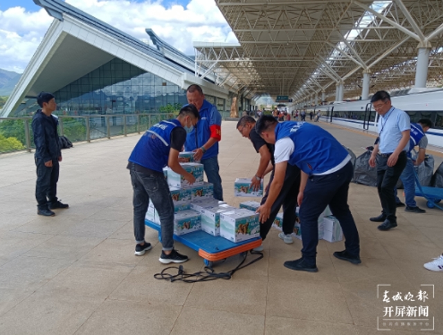 每天6噸！云南野生菌通過高鐵快運銷往全國各地 孫江葒 通訊員 鄧瑜 梁穎 王潘博 攝