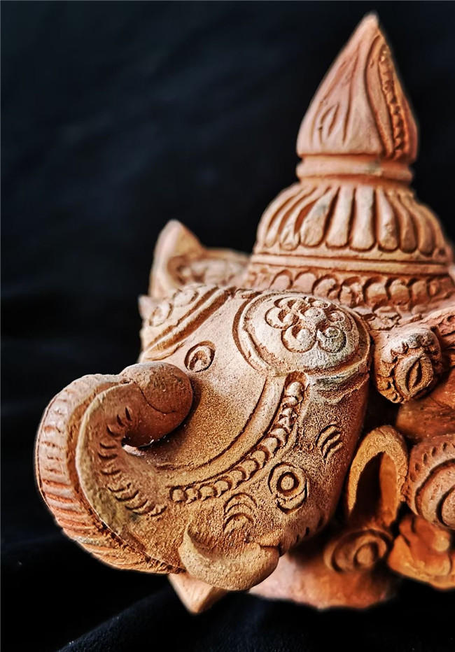 陶象頭  時代不確  緬甸蒲甘