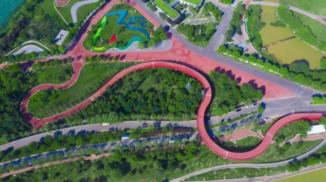 “三河一山”浐灞河兩岸綠道