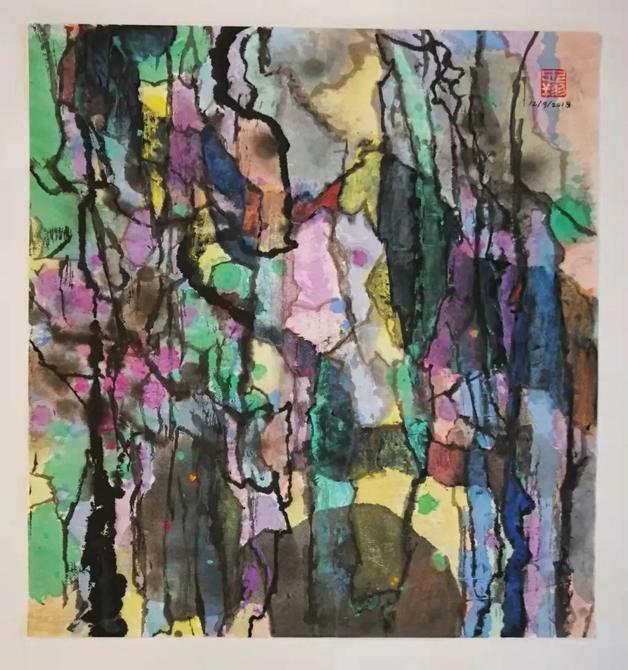 峰無坦途:李忠翔彩墨作品欣賞