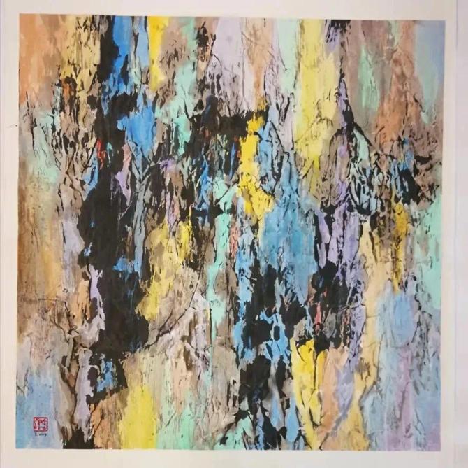 峰無坦途:李忠翔彩墨作品欣賞