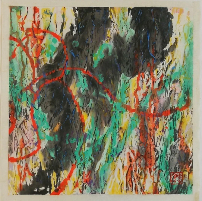 峰無坦途:李忠翔彩墨作品欣賞