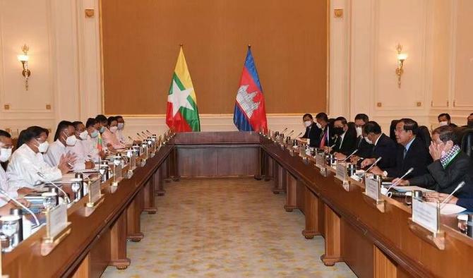 柬埔寨首相洪森結(jié)束對緬甸訪問 兩國發(fā)表聯(lián)合聲明