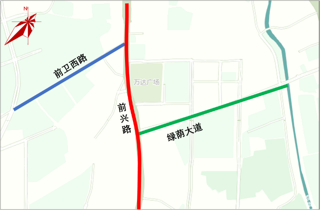 昆明綠蔭大道與前興路交叉口優(yōu)化調(diào)整
