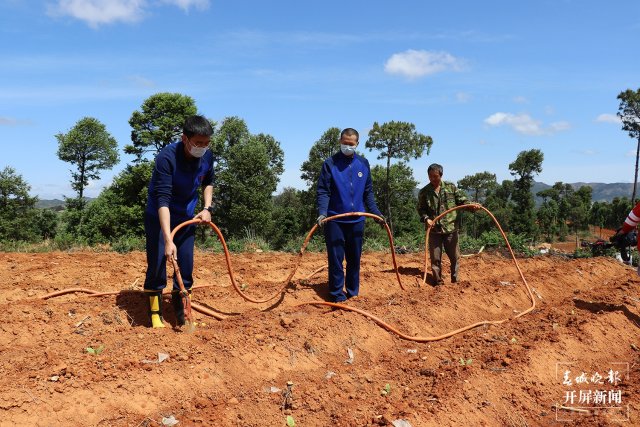 感謝曲靖“藍娃子”送水來！今年的煙苗總算保住了