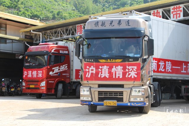 保山市龍陵縣第三批援滬抗疫物資發(fā)往上海市閔行區(qū)