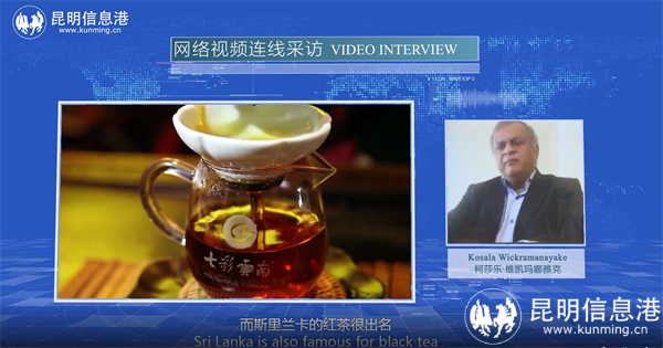 圖片 4  “外國(guó)人看自貿(mào)”系列訪談節(jié)目以云訪談形式采訪斯里蘭卡國(guó)際商會(huì)會(huì)長(zhǎng)柯莎樂·維凱瑪娜雅克。訪談視頻截圖