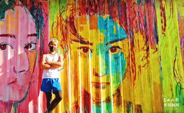 西雙版納曼勒“美術(shù)村”：一個(gè)被涂鴉藝術(shù)改變的村莊（景洪市融媒體中心 供圖）