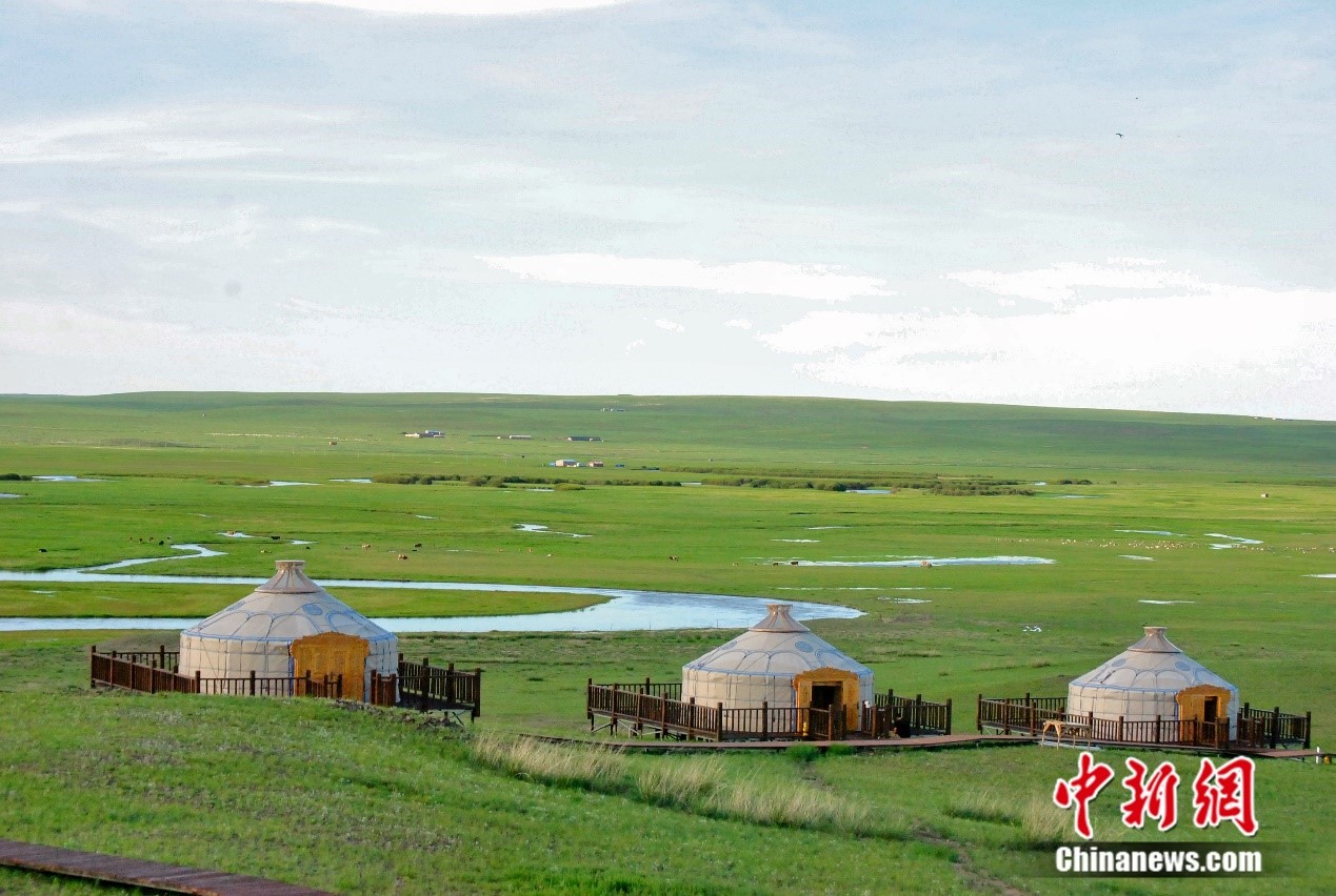 圖為克魯倫旅游營地。蘇亦瑜 攝