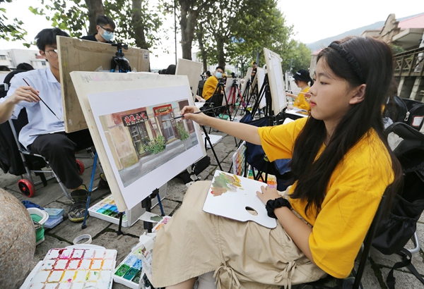 3、“研學(xué)”活動(dòng)帶動(dòng)產(chǎn)業(yè)升溫，文旅融合覓得新增長點(diǎn)。王健民 攝