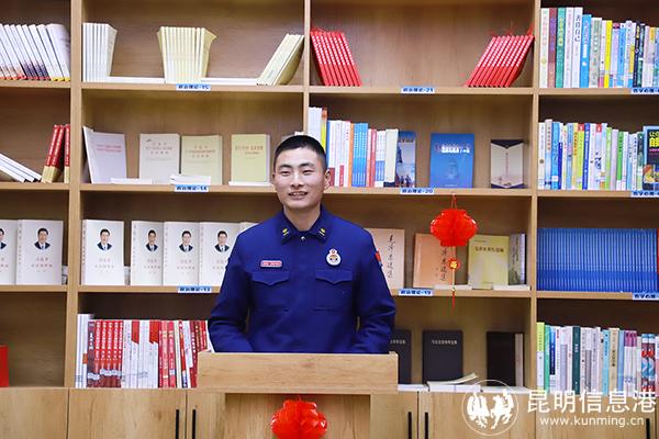 圖為馬玉博讀書分享。陳飛飛攝