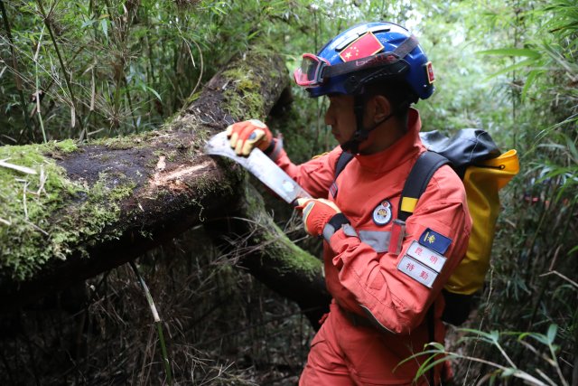 哀牢山搜救 （云南省森林消防總隊供圖） (4).JPG