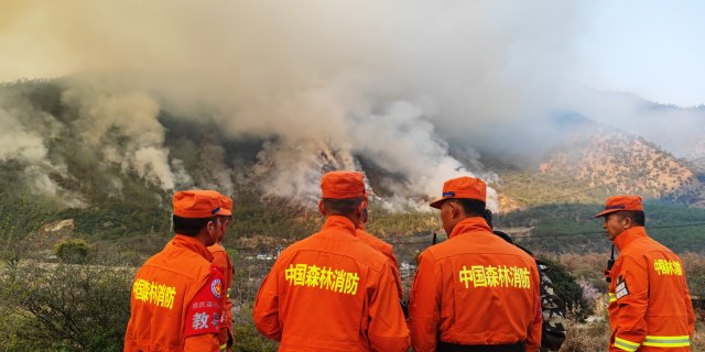 大理下關(guān)“3·15”金甲山阻擊戰(zhàn)（云南省森林消防總隊供圖） (6).jpg