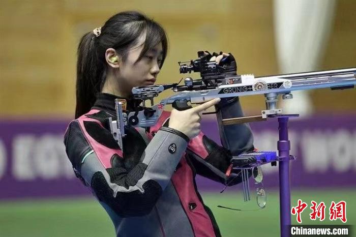 本屆世錦賽中的龐鈺千?！∈茉L者供圖