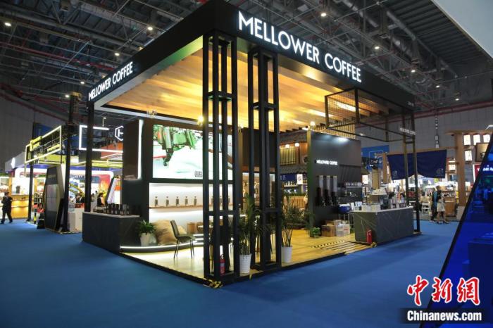 麥隆咖啡展臺。受訪人供圖