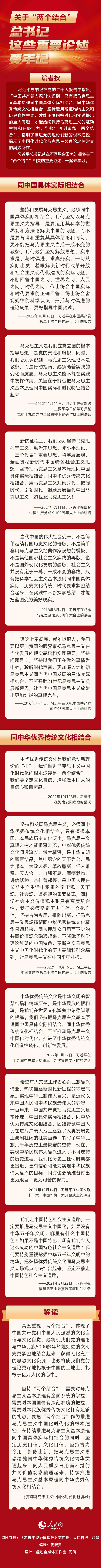 關(guān)于“兩個(gè)結(jié)合”，總書記這些重要論述要牢記