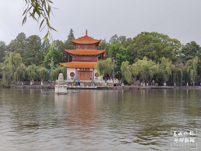 昆明大觀樓（開(kāi)屏新聞?dòng)浾?羅秋旭 攝）