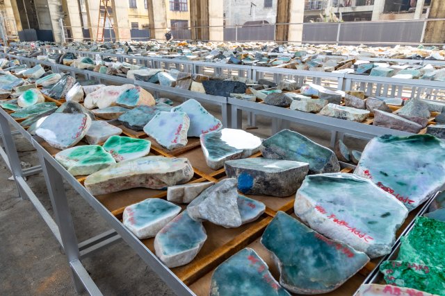 德宏梁河首屆玉石毛料公盤交易即將開盤（梁河縣委宣傳部供圖）