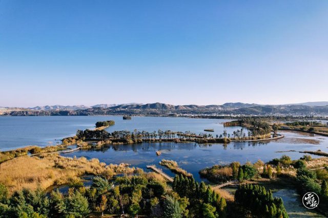 滇池南岸濕地風(fēng)光美如畫（圖源：云報(bào)客戶端）