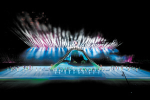 昆明市第七屆運(yùn)動會開幕式。 記者李海曦?cái)z