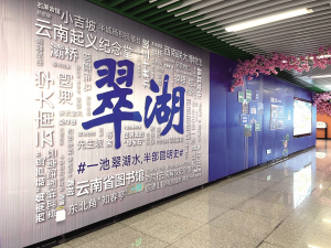 　新增打卡墻突出翠湖文化