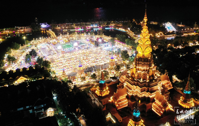 中老鐵路沿線美景等你打卡 西雙版納告莊星光夜市和大金塔 開屏新聞記者 孫江葒 文 周明佳 攝