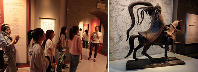 圖3 實(shí)踐隊(duì)員參觀陸軍講武堂和云南省博物館