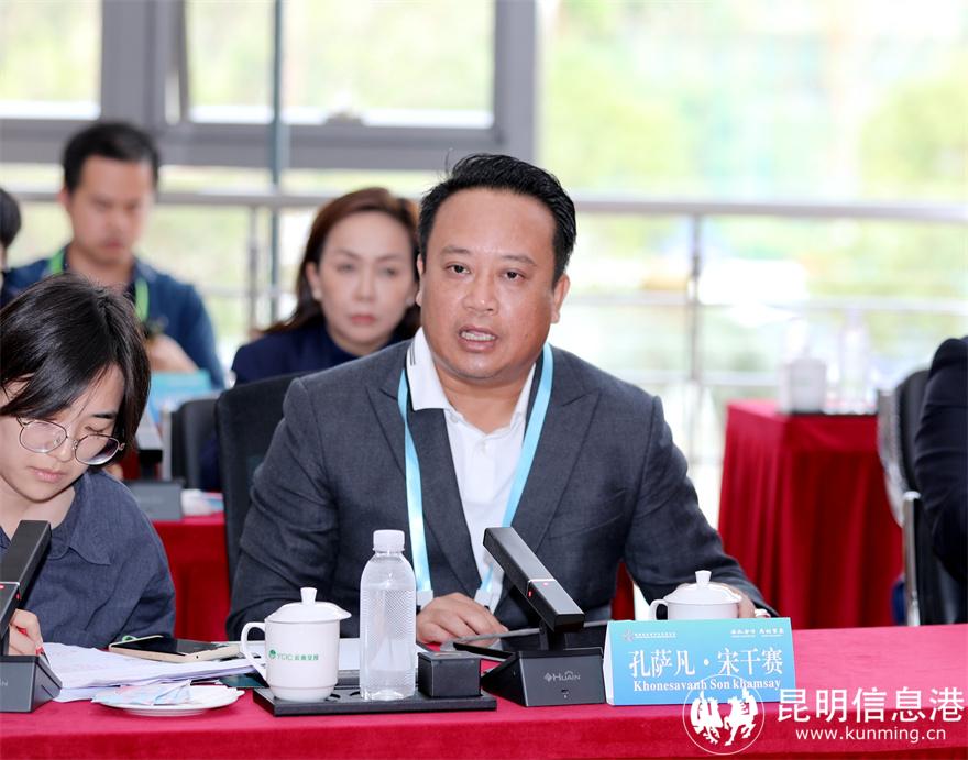 老撾BM進出口貿(mào)易獨資有限公司董事孔薩凡·宋干賽。云南交投集團供圖