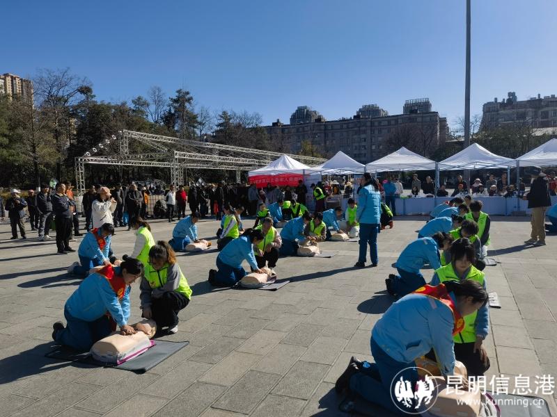 在志愿者指導(dǎo)下進(jìn)行心肺復(fù)蘇 (3)