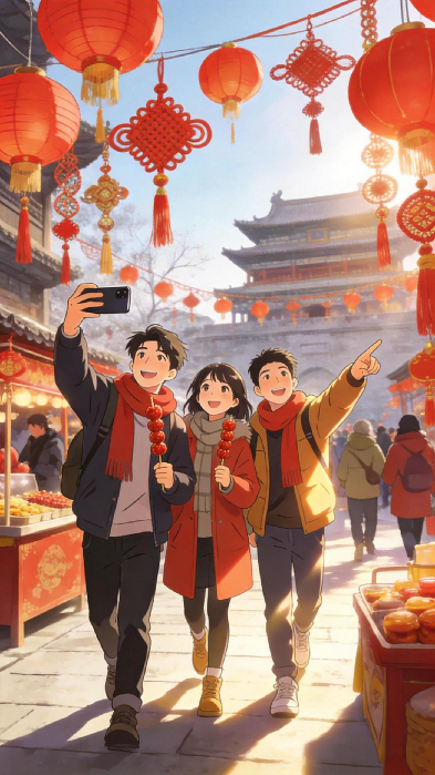 【新春走基層】萬(wàn)象AI記丨春節(jié)檔文旅，既是風(fēng)景又是年味