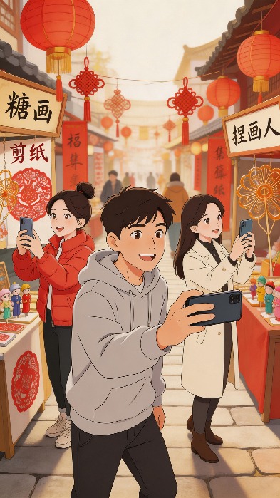 【新春走基層】萬(wàn)象AI記丨春節(jié)檔文旅，既是風(fēng)景又是年味