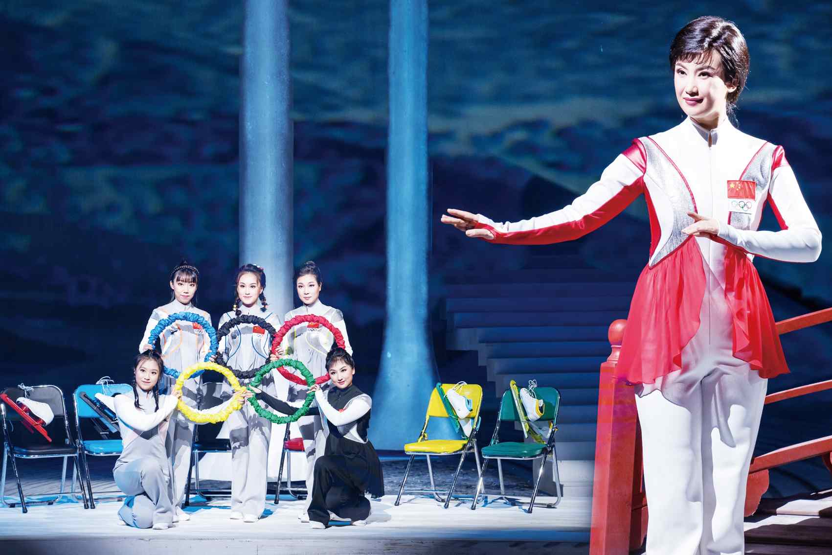 大型京劇《冰道》劇照 黑龍江省京劇院供圖 大型京劇《冰道》劇照 黑龍江省京劇院供圖