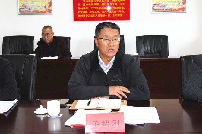 區(qū)委副書記畢紹剛作重要講話