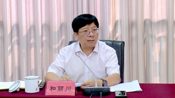 區(qū)委書記和麗川出席會議并講話