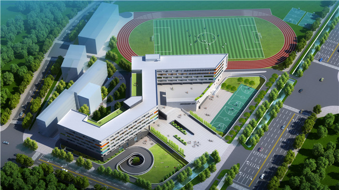 學(xué)校俯視圖