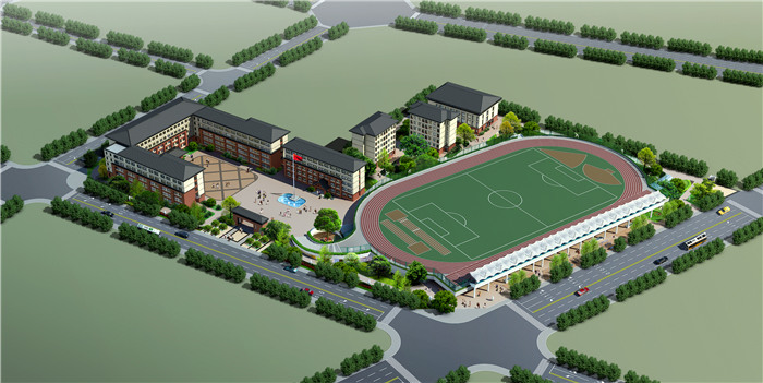 3-1學(xué)校平面效果圖