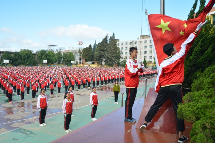 每周一的升旗儀式