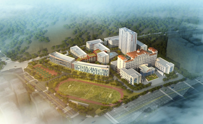 浙附中學(xué)鳥瞰圖1