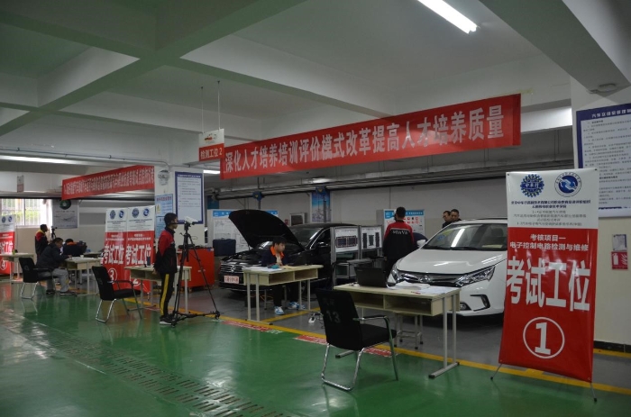 學生實訓實踐考試現(xiàn)場